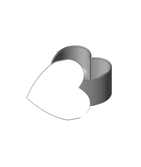 Sliding Heart Box 3d model