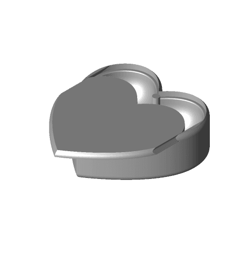 Sliding Heart Box - Small 3d model