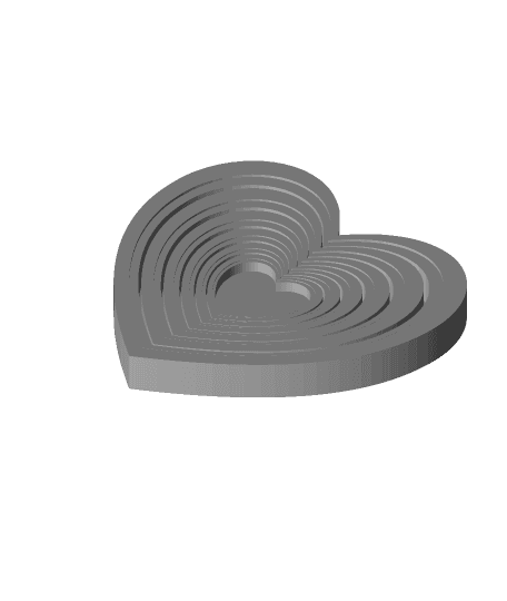 Remix of Heart Box - Cascading Heart Tray 3d model