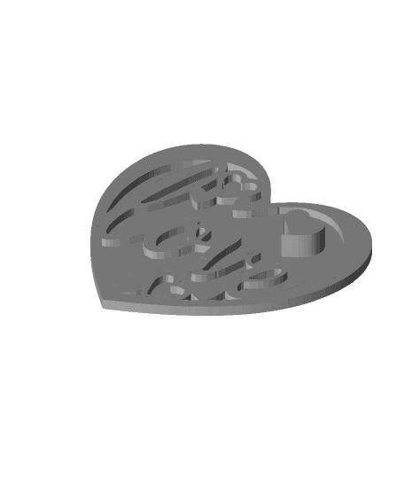 Remix of Simple Heart Box with Lid by yurokos full viewable 3d model