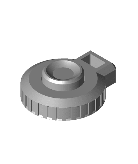 Small Disc Keychain by ThinAir3D full viewable 3d model