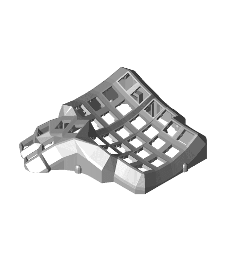 Dactyl-ManuForm 5x6 Mechanical Keyboard by ZackFreedman full viewable 3d model