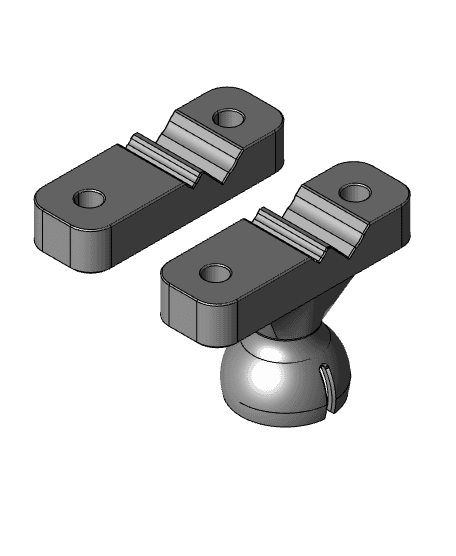 Tentacle System Pegboard Base and Cylinder Holder 3d model
