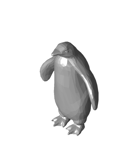 Low Poly Penguin 3d model