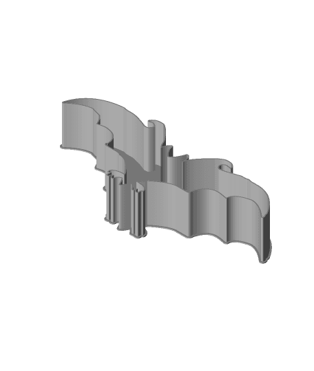 Bat 006E, nestable box (v2) 3d model