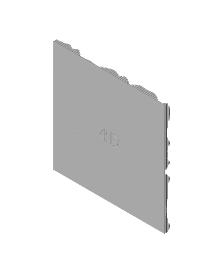 Abstract Topography Panels 3d model