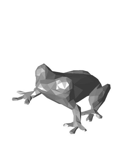 Low Poly Frog 3d model