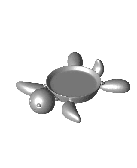 Articulated turtle coaster  by pressprint full viewable 3d model