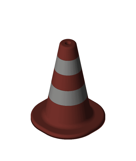 Trafic cone stackable 3d model
