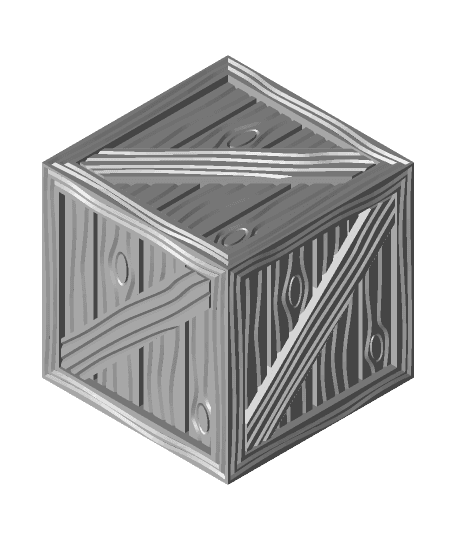 Wooden Crate for Gloomhaven 3d model