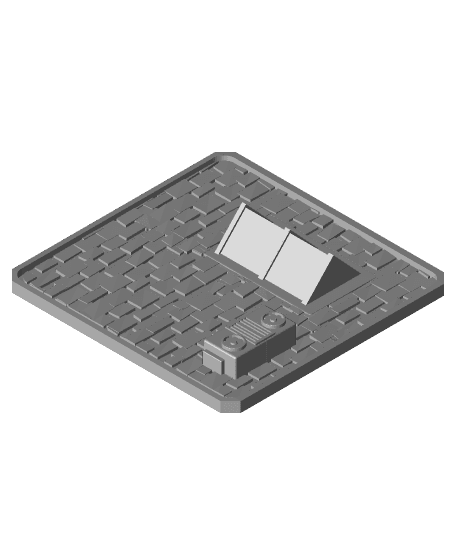 FHW: Mini Town 1.6 power station roof 3d model