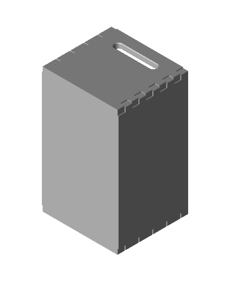 Mini Finger Joint Crate 3d model