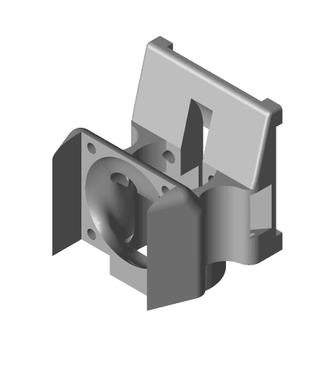 Ultra-compact ultra-light hotend for Anycubic Kossel 3d model