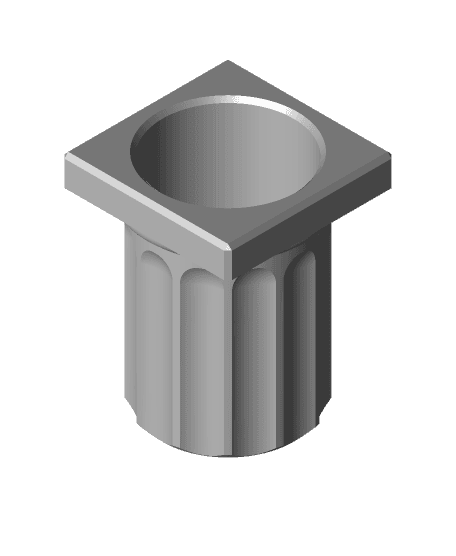 Doric Column - Can Holder (12oz) 3d model
