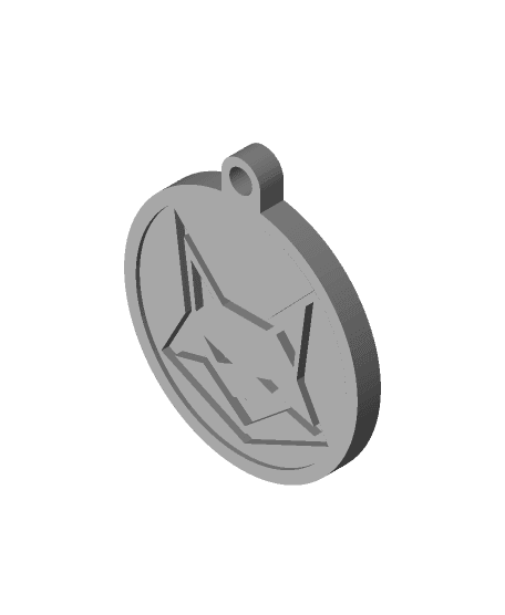 Red Rising Thelemanus Fox Keychain 3d model