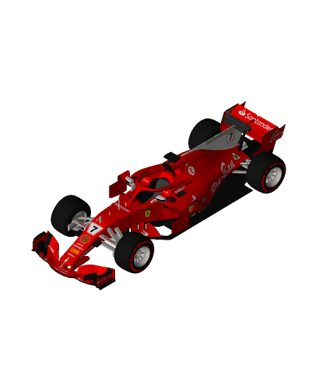 Ferrari F1 Racing Car 3d model