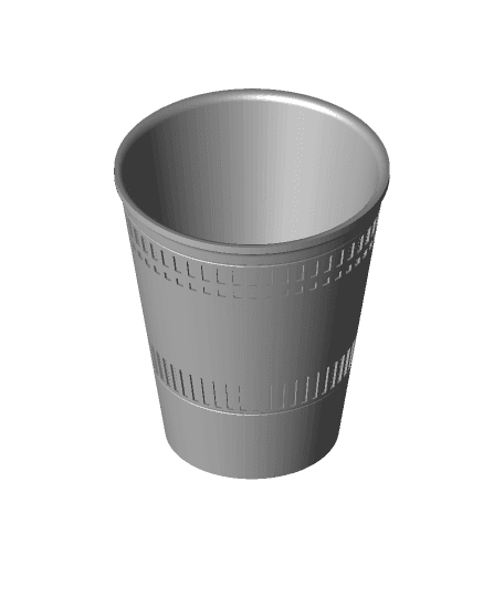cup noodle pot by MobileSculpt full viewable 3d model