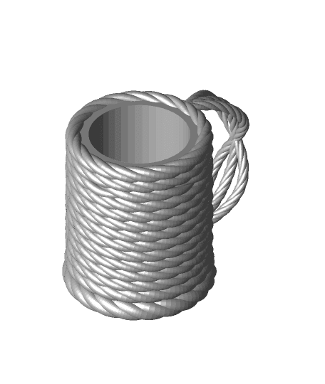 Woven Rope 330ml insulating Can mug - Can koozie 3d model