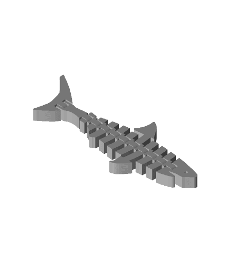 flexi shark 3d model