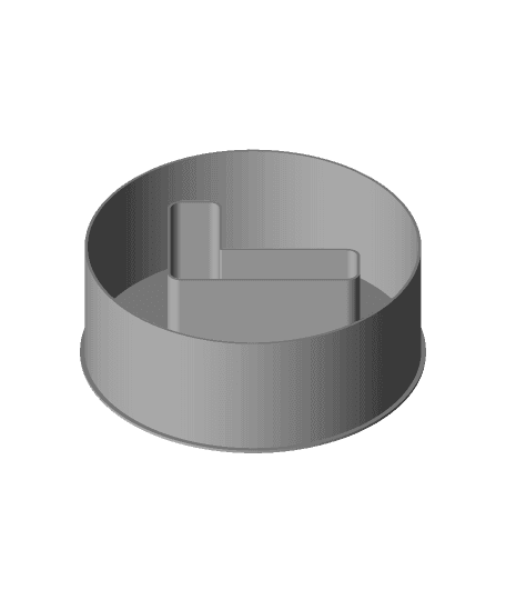 Disc with a check mark, nestable box (v1) 3d model