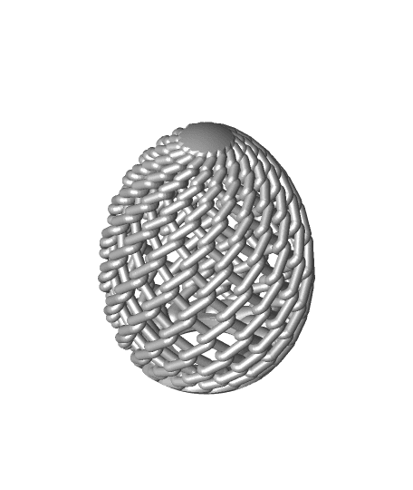 Lattice Easter Egg (Chain Link) 3d model