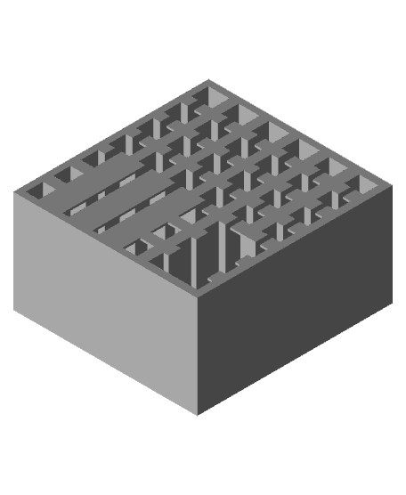 multipurpose screw organizer box with 30 drawers 3d model