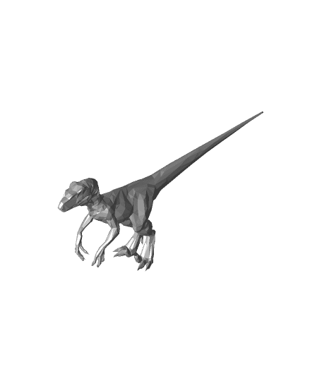 Low Poly Raptor by Mandalorian full viewable 3d model