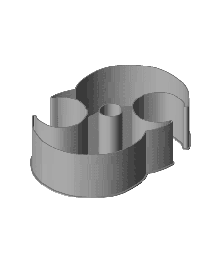 Shuriken 003F, nestable box (v2) 3d model