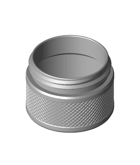 Heavy threaded container 3d model