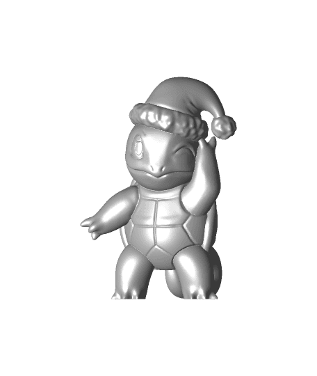 Squirtle Xmas - Pokemon - Fan Art 3d model