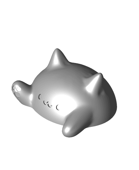 Cute Blob Cats - Holoprops 3d model