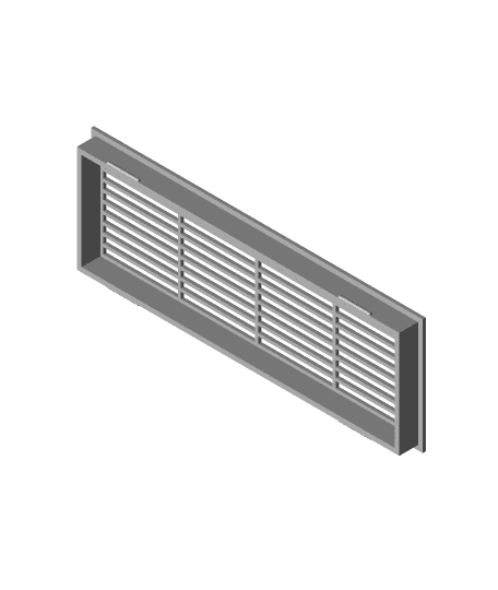 Air vent 4mm door thickness 3d model