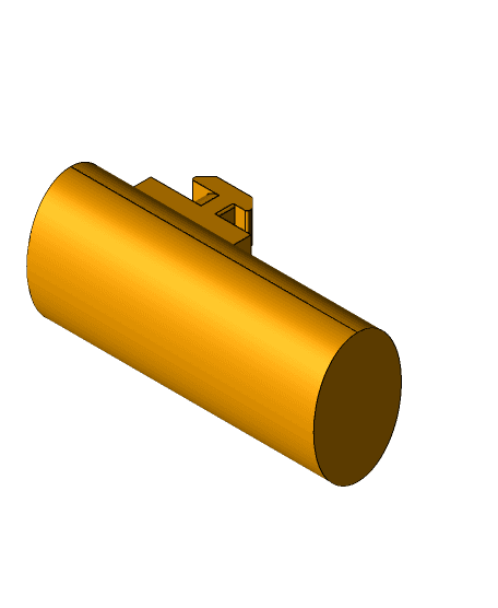BIC Lighter Profile Mount - BIC Feuerzeughalterung für 40x40mm Profil 3d model