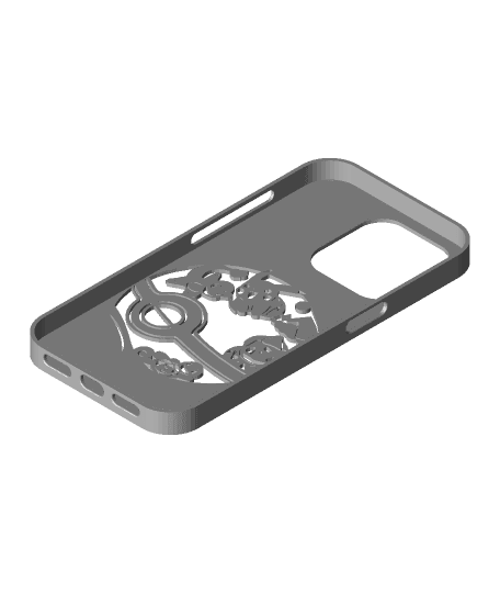 Iphone 14 pro Pokeball case by yurokos full viewable 3d model