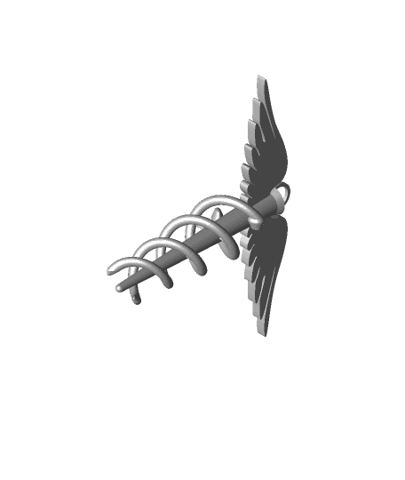 Caduceus (Symbol of Medicine by tamedtech full viewable 3d model