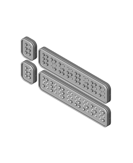 Braille Training Cell - 6MM 3d model