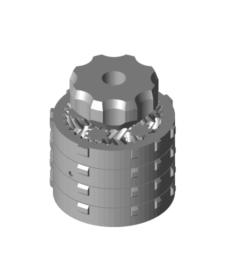 Planetary Gear Puzzle Box 3d model