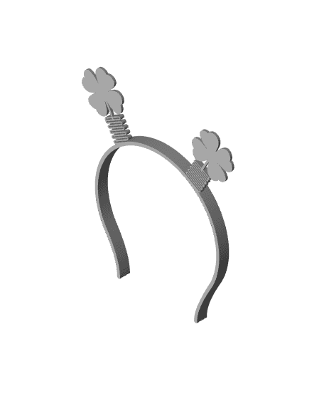 Shamrock Headband Boppers 3d model