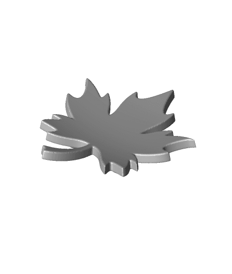 Fall Leaf Coaster | Display Decor 3d model