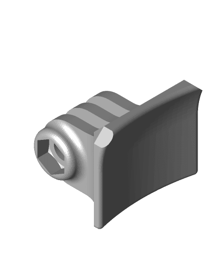 Baseplate for GoPro for Shoei Qwest.stl 3d model