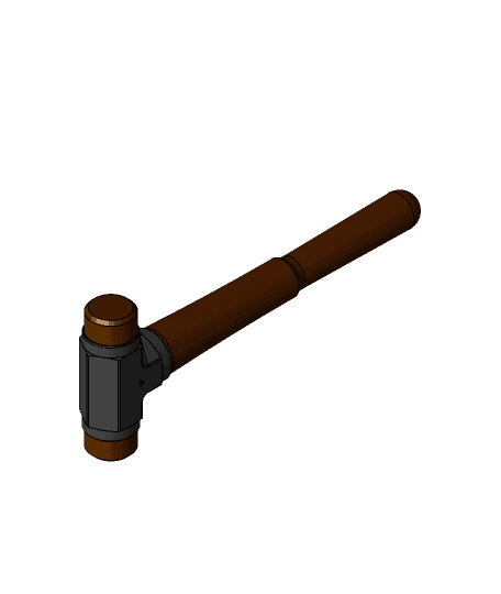 DIY Dead-blow hammer 3d model