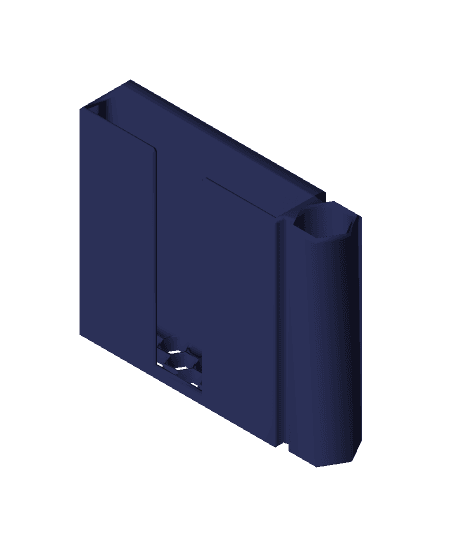 Z Post-It notes and pen holder fridge magnet  3d model
