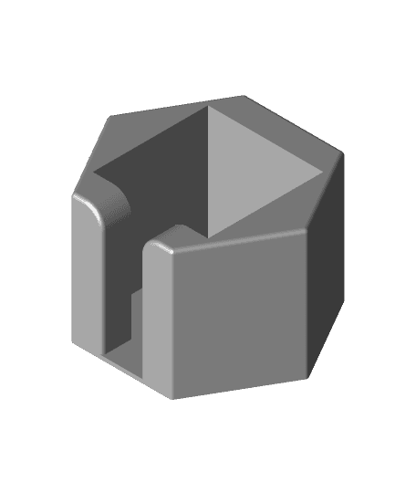 Hexagon Memo Paper Cube for 90x90mm sheets 3d model