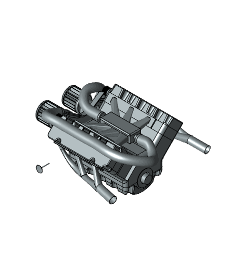 V6 Engine 3d model