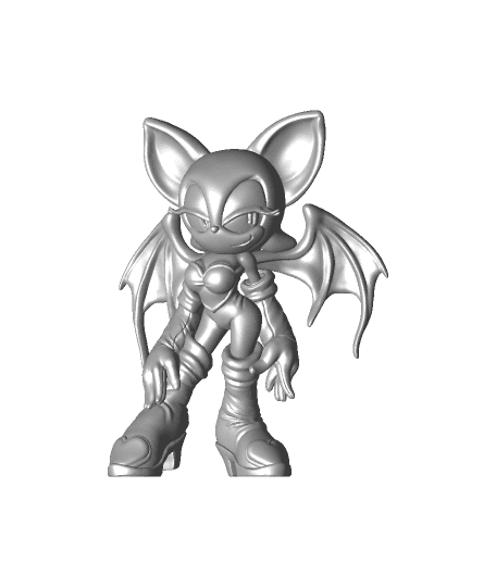Rouge the Bat - Sonic Adventure 2 - Fan Art by printedobsession full viewable 3d model