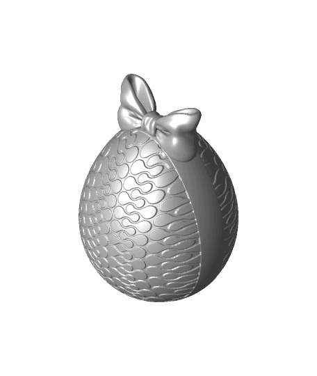 Trippy Pattern Egg Container by ChaosCoreTech full viewable 3d model