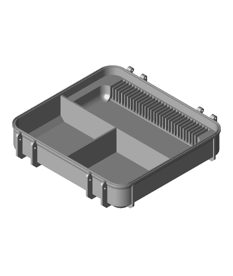 Tool Box Base for 30 Filament Swatch and 2 Compartments in the Front 3d model