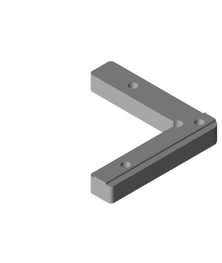 3018 CNC Corner Clamp by peaberry full viewable 3d model