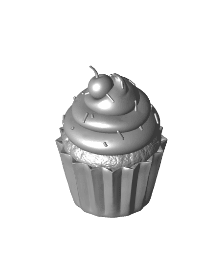 Cherry Sprinkle Cupcake +MMU Files 3d model