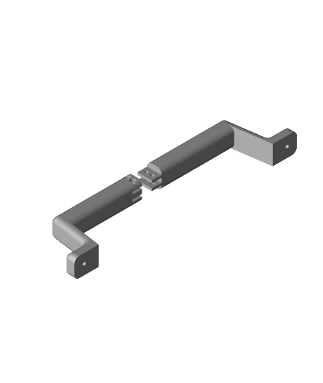 Fabrikator Mini 2 carrying handle in 2 pieces 3d model